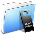  Aqua Stripped Folder Do not disturb 